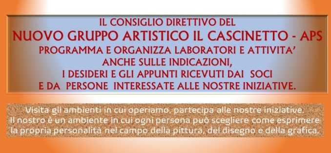 INDICAZIONI, DESIDERI, APPUNTI - ARTISTICOILCASCINETTO - APS