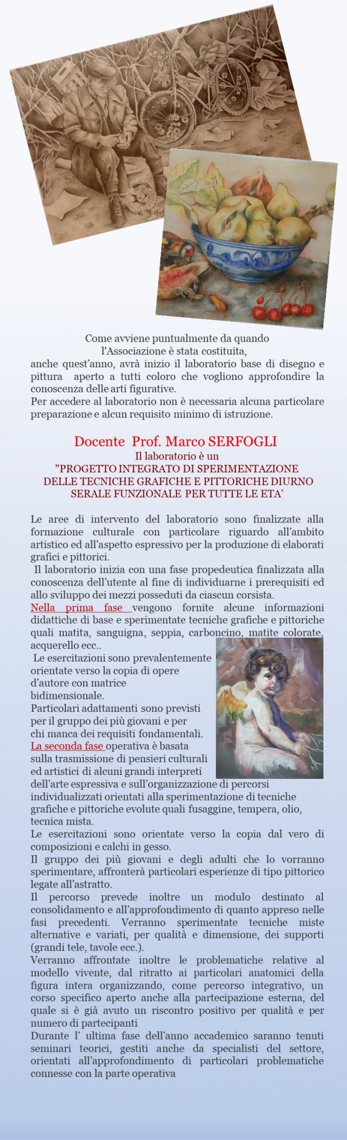 BREVE DESCRIZIONE DEL LABORATORIO - ARTISTICOILCASCINETTO - APS